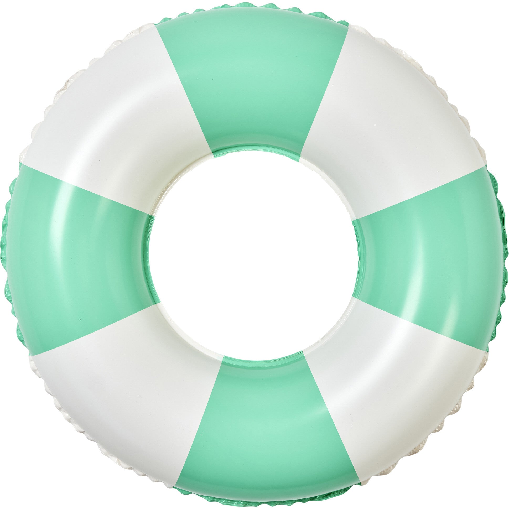 Mini Tube Pool Ring: Zest Green Stripe