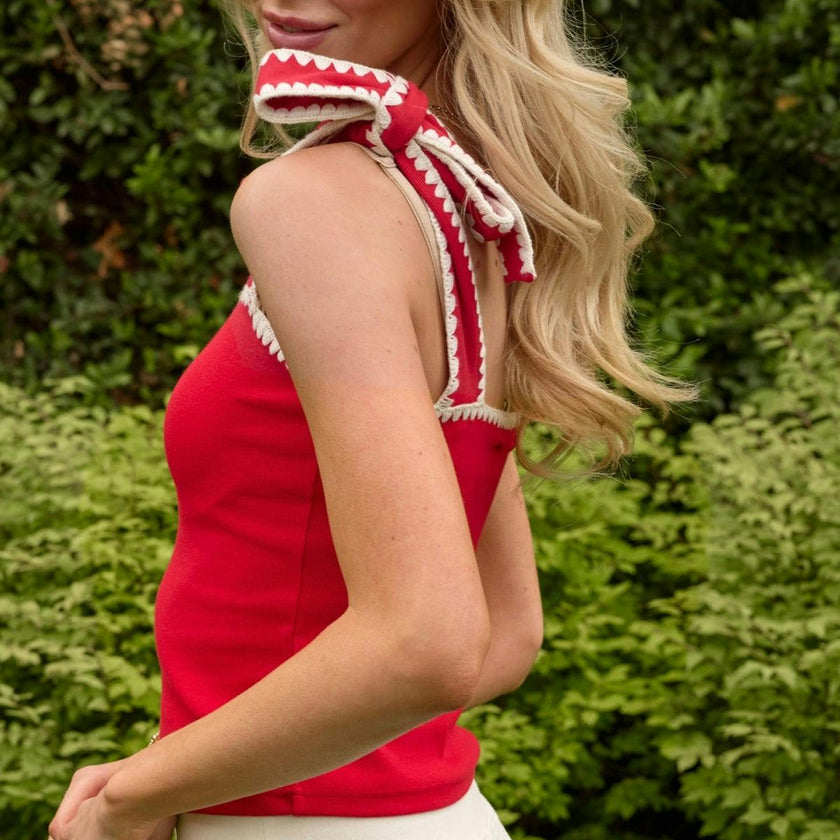 Sammi Top in Firework Red