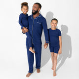 Starry Night Blue Bamboo Kids Pajamas