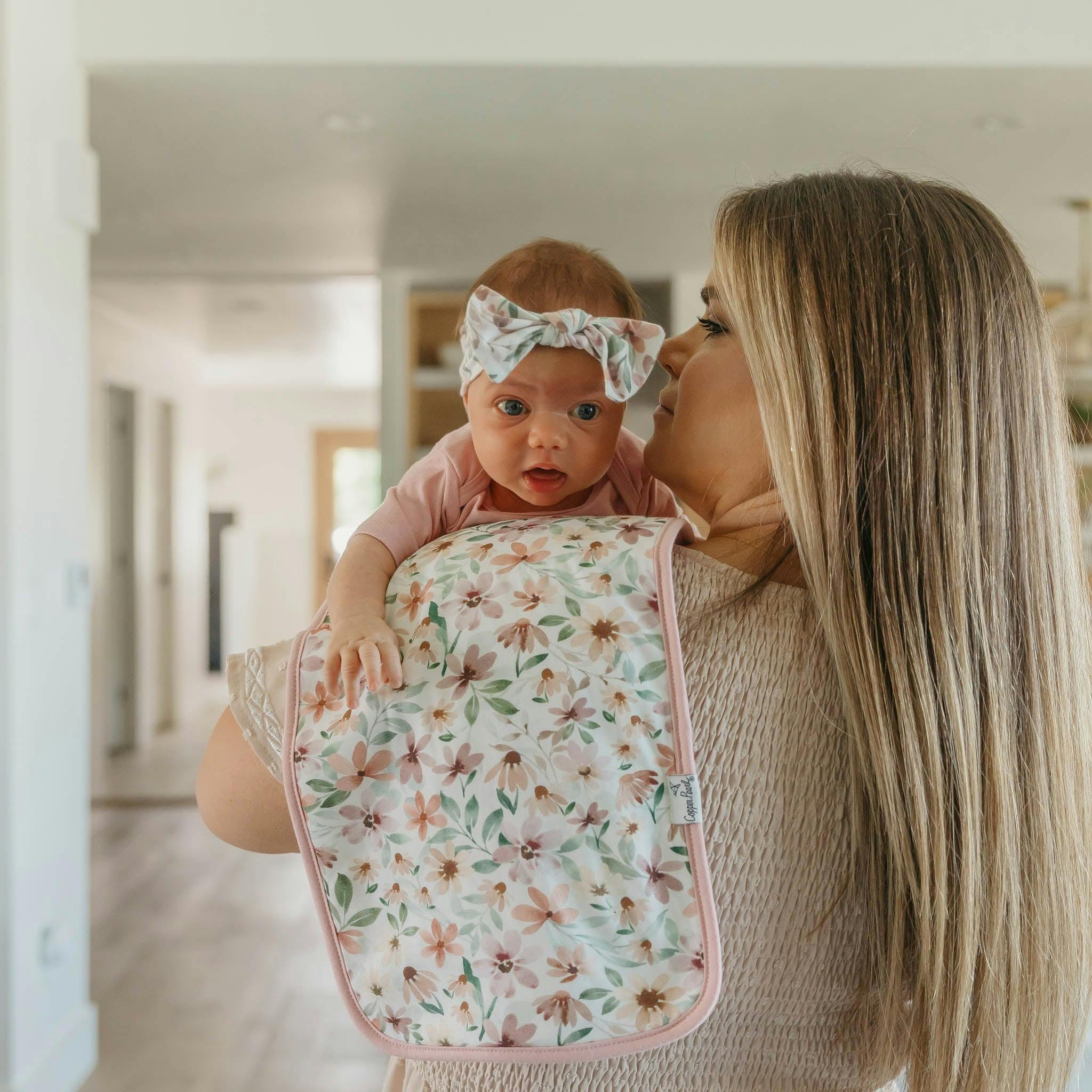 3 Pack Premium Burp Cloths - Natalie