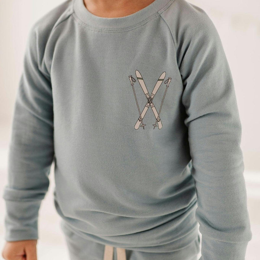 Boy's Raglan Sweatshirt Patches