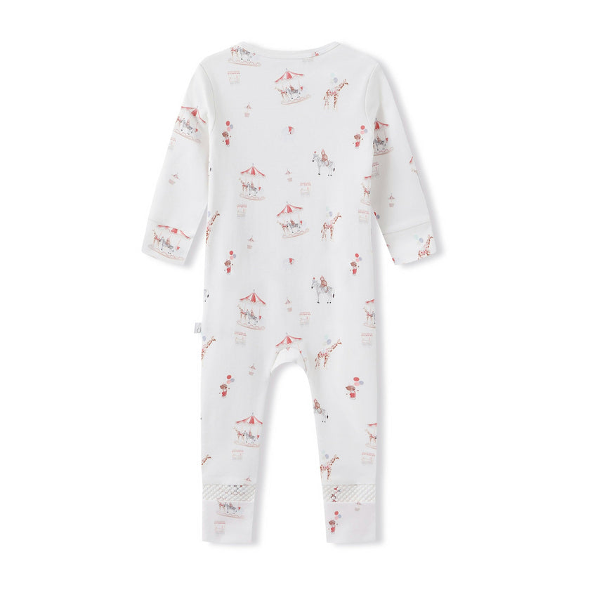 Organic Cotton Magnetic Footie Pajama - Cirque Enchanté