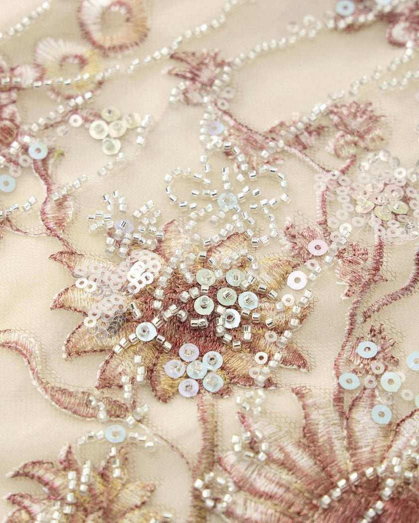 Starla Sequin Embroidered Mini Skirt