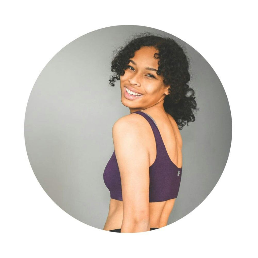 Aster Reversible Girls Tank Bra White