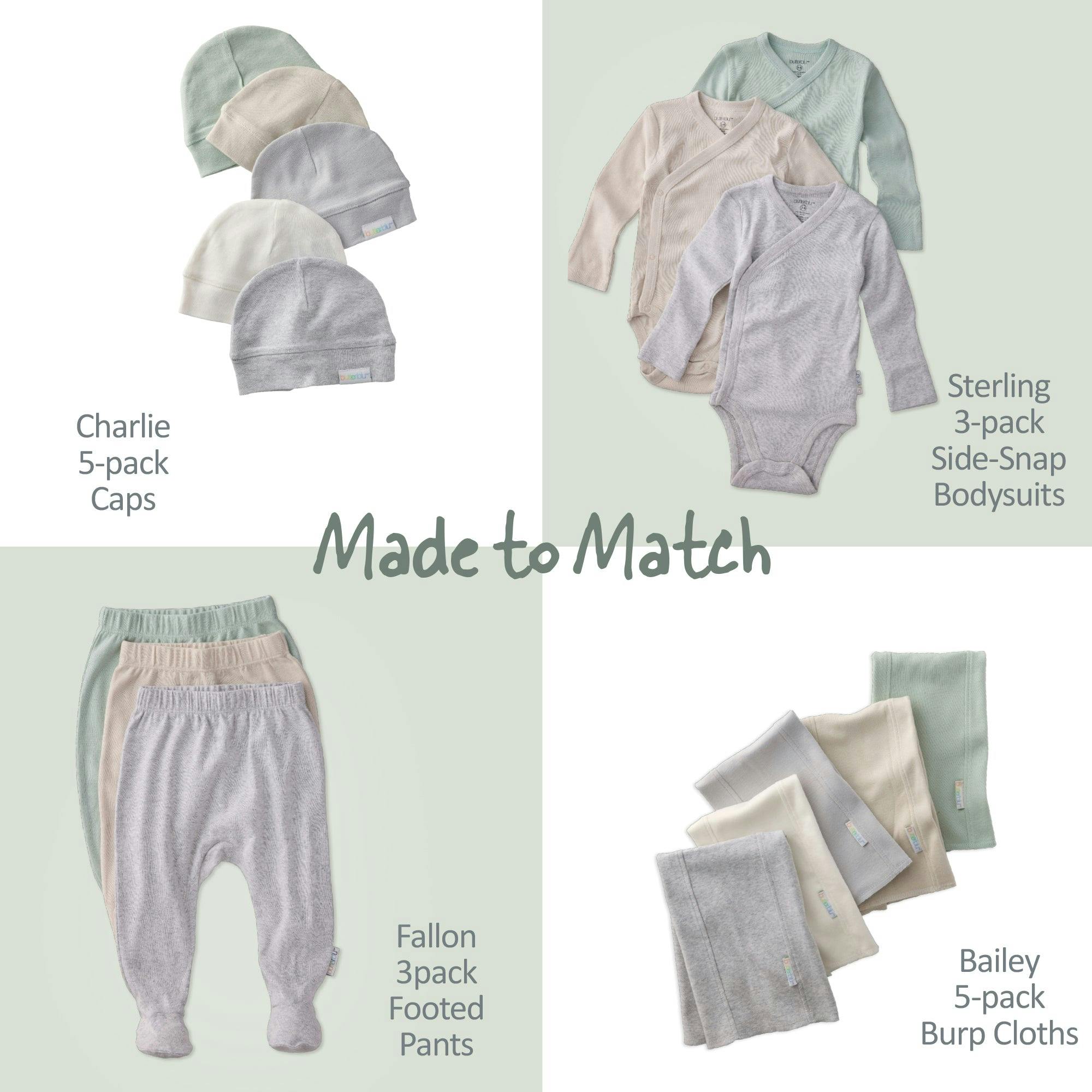 STERLING 3-Pack Side Snap Bodysuit