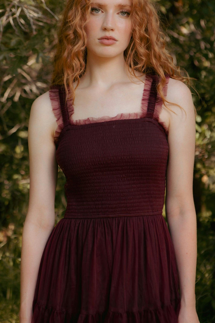 Destiny Dress in Burgundy
