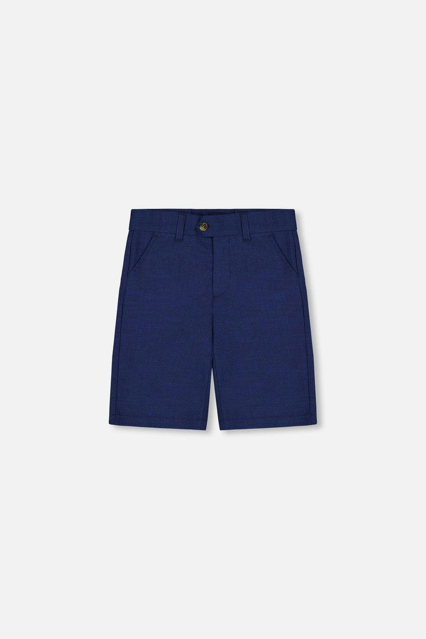 Slant Pocket Bermuda Shorts Navy Blue