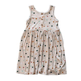 Henley Tank Dress Summer Polka Dots