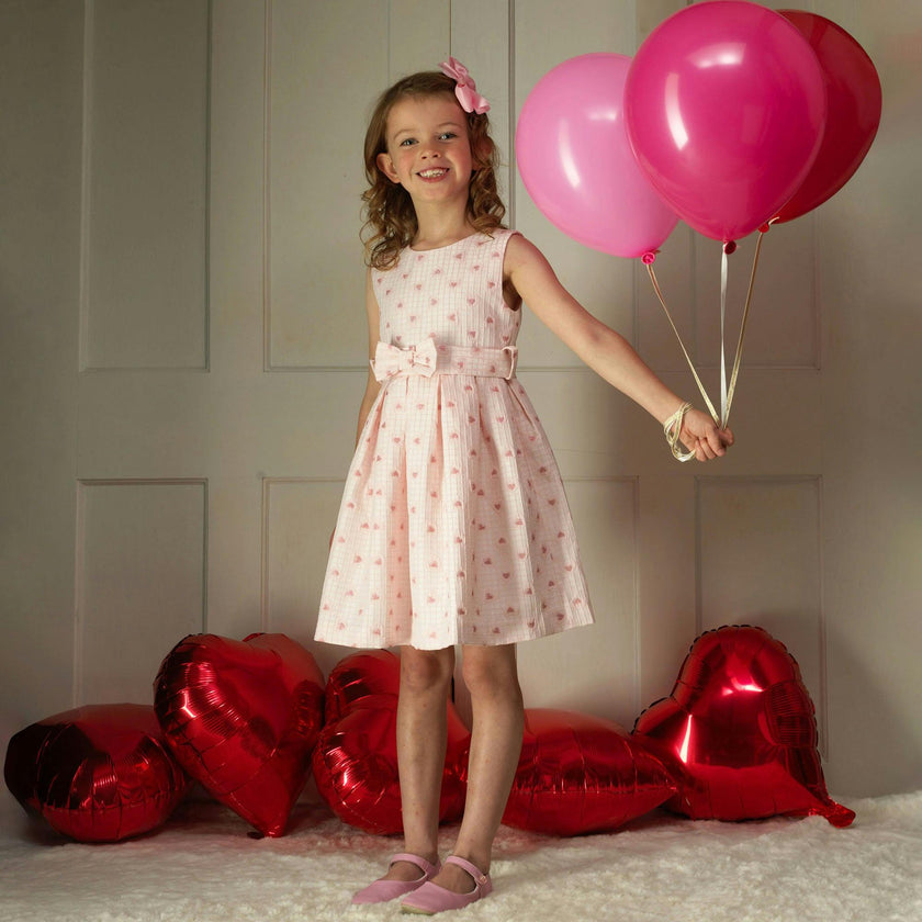 Heart Check Damask Dress