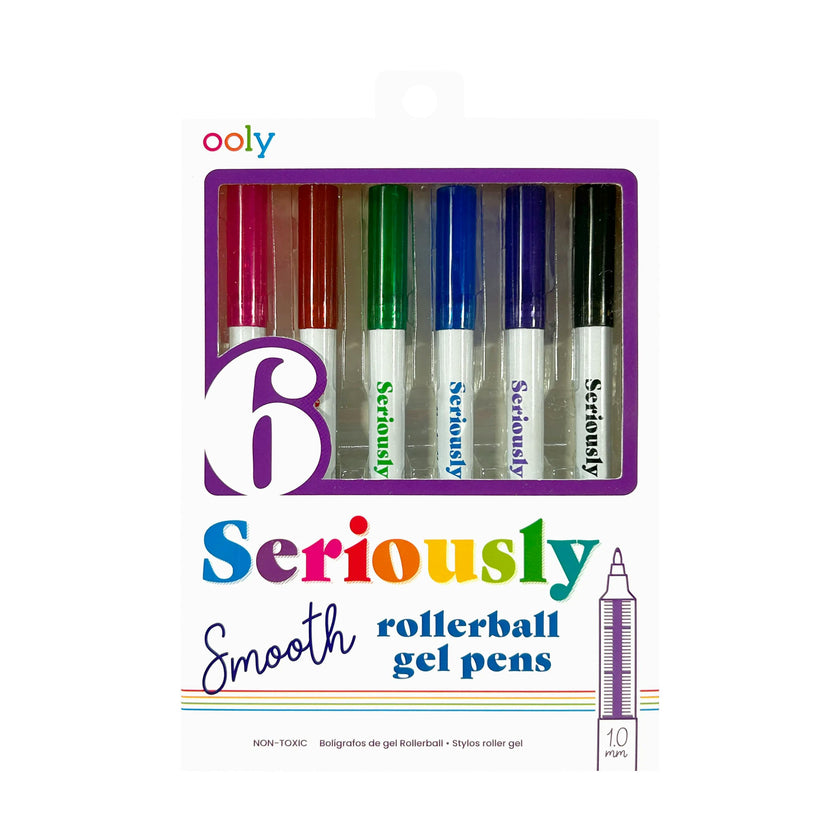 Seriously Smooth Rollerball Gel Pens - Set of 6