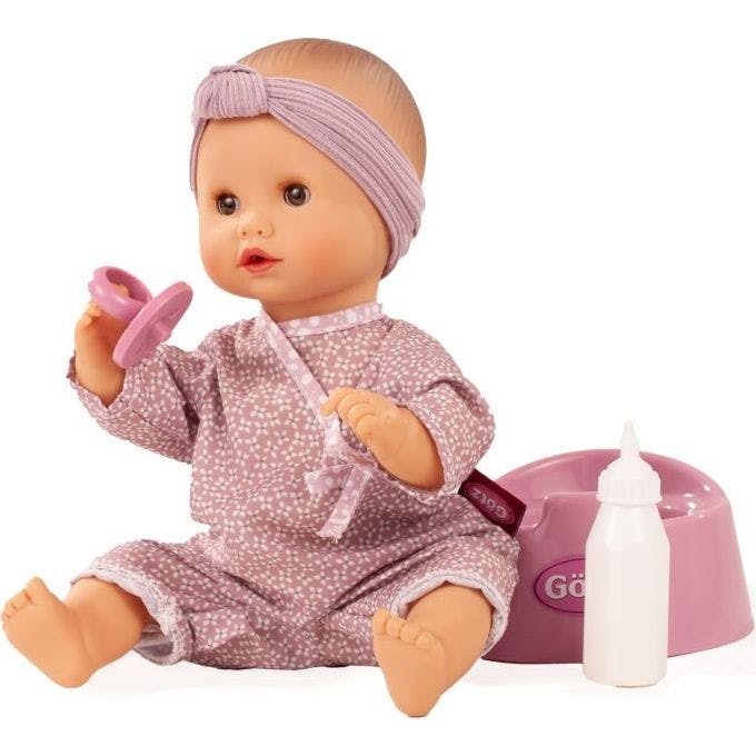 Sleepy Aquini Soft Mood - 13" Drink & Wet Bath Baby Girl Doll with Potty