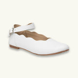 Ondina Ballet Flat | White Leather