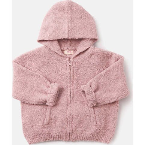 Baby Girls Fuzzy Zip-Up Hoodie
