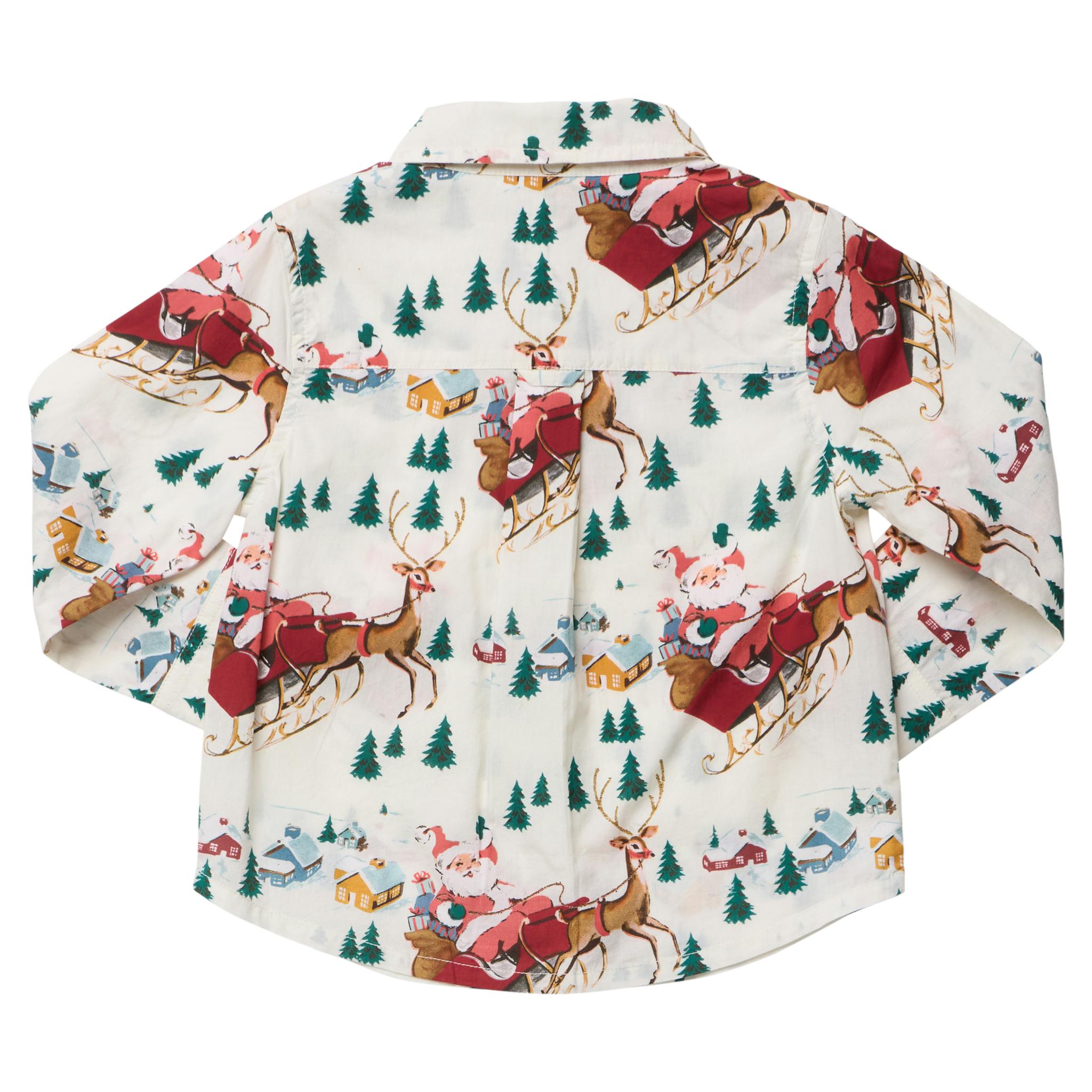 Boys Jack Shirt - Santa Sleigh