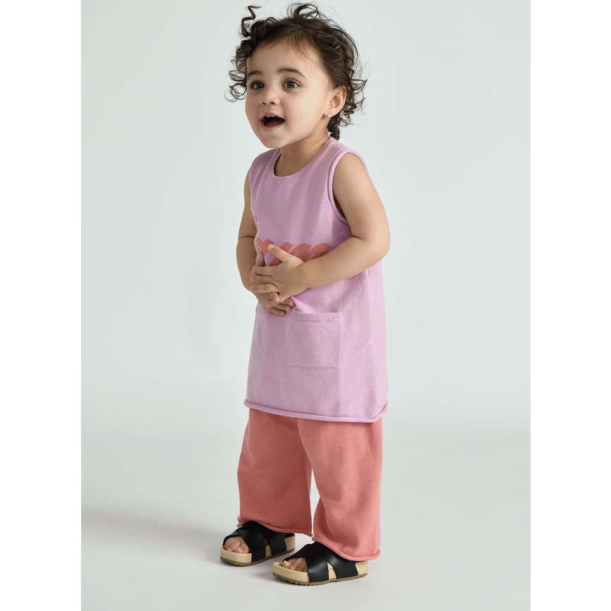 Baby Girls My Boxy Cotton Rolled Edge Relaxed Fit Pants