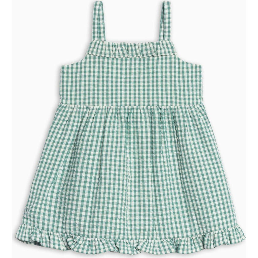 Juliette Seersucker Tank Dress - Laguna Gingham