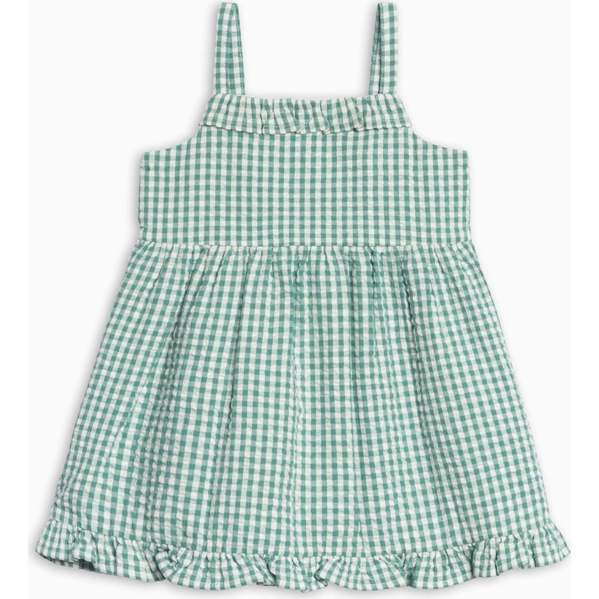 Juliette Seersucker Tank Dress - Laguna Gingham