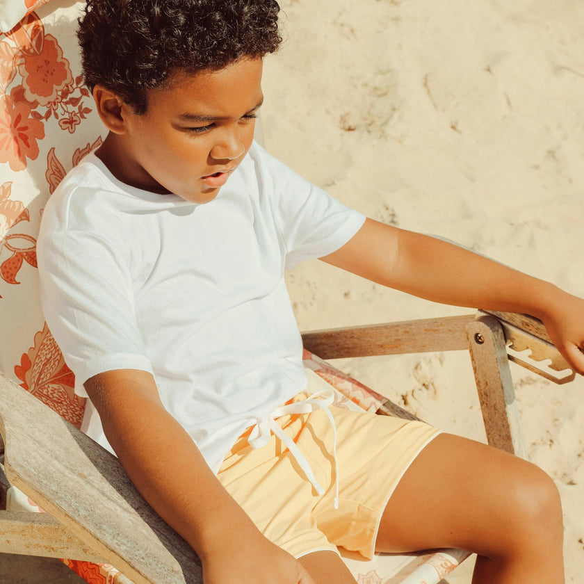 Beach Club Yellow Swim Shorts