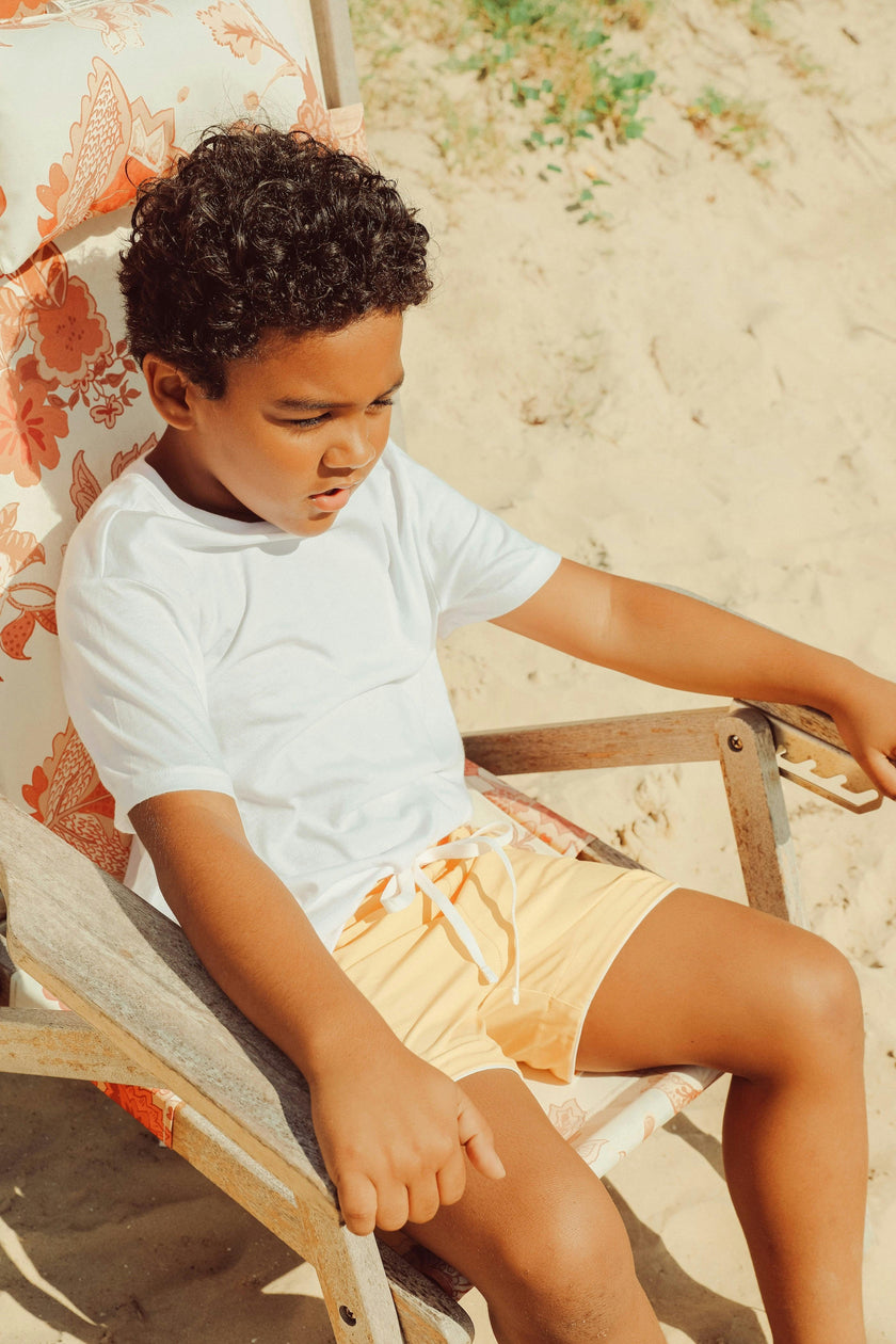 Beach Club Yellow Swim Shorts