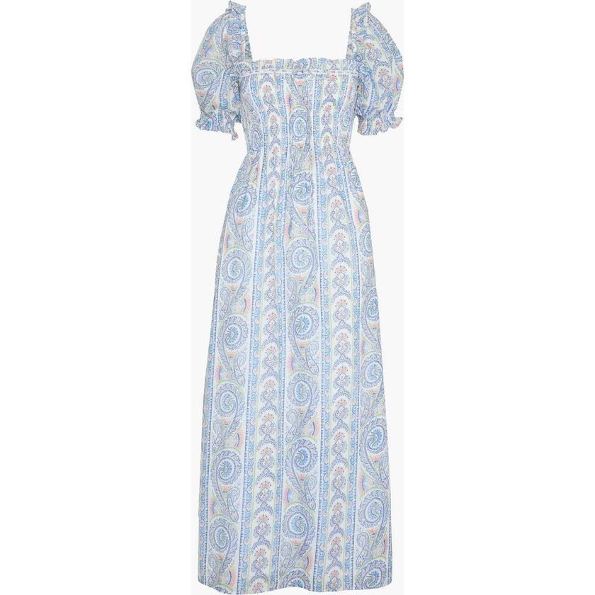 The Scarlett Nap Dress - Blue Corsica Paisley