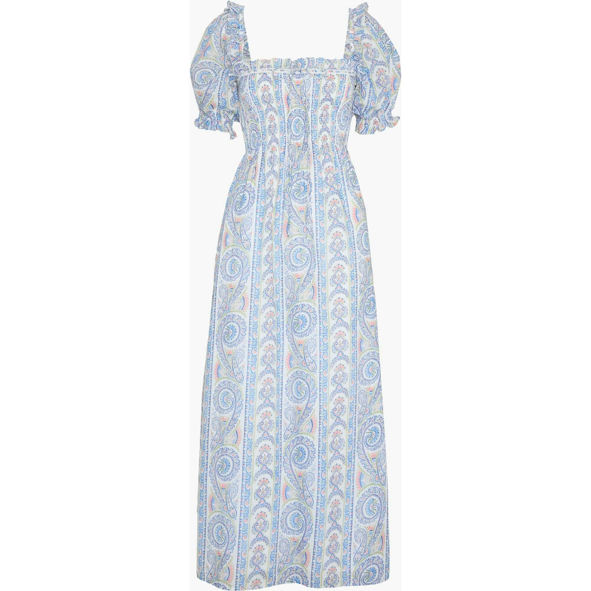 The Scarlett Nap Dress - Blue Corsica Paisley