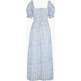 The Scarlett Nap Dress - Blue Corsica Paisley