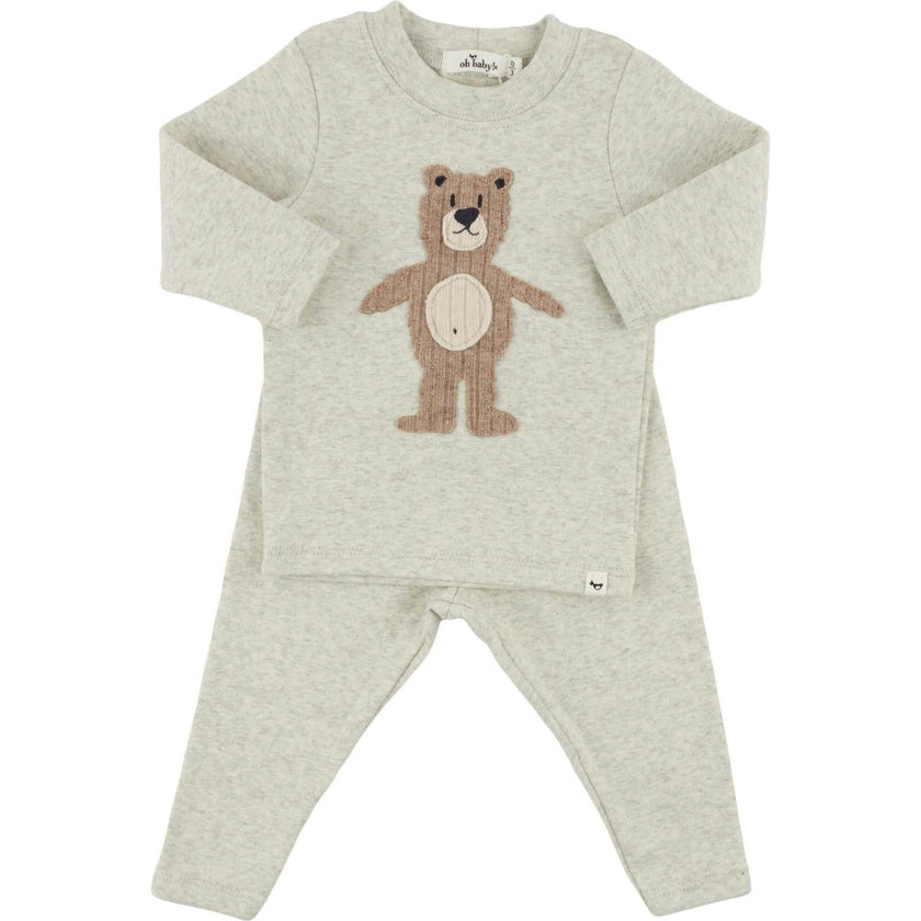 Shaggy Applique L/S 2pc Set
