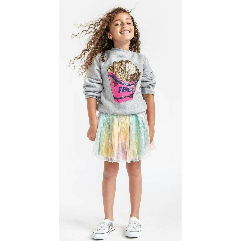 French Fries Grey Sweatshirt