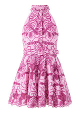 Alora Embroidered Mini Dress