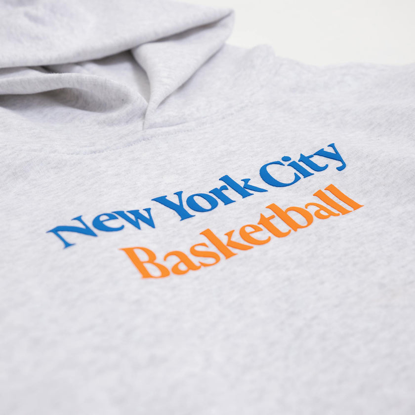 Kids Grey New York City Basketball Hoodie