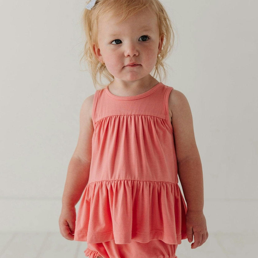 Baby Girl Double Peplum & Bloomer Set