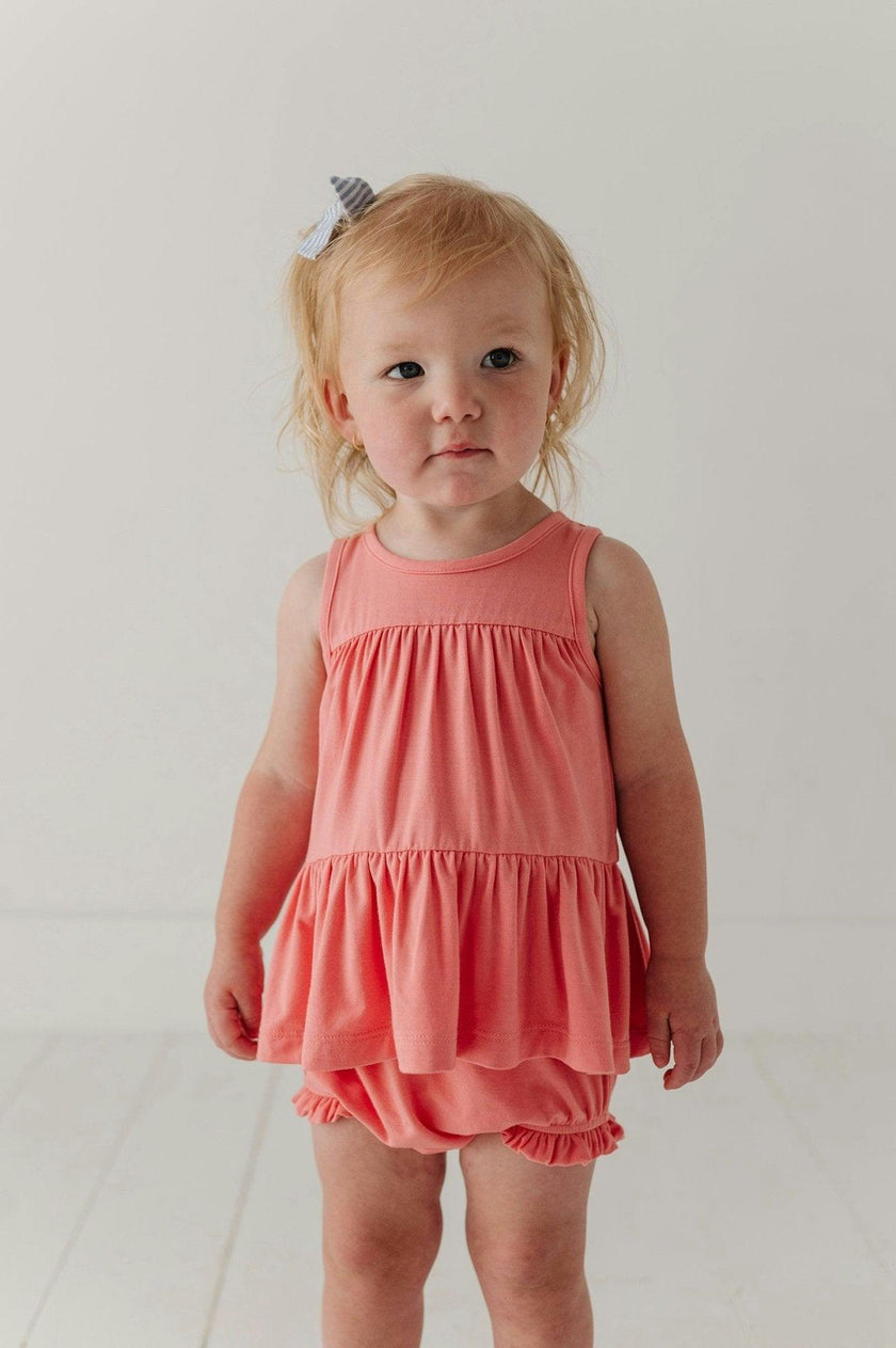 Baby Girl Double Peplum & Bloomer Set