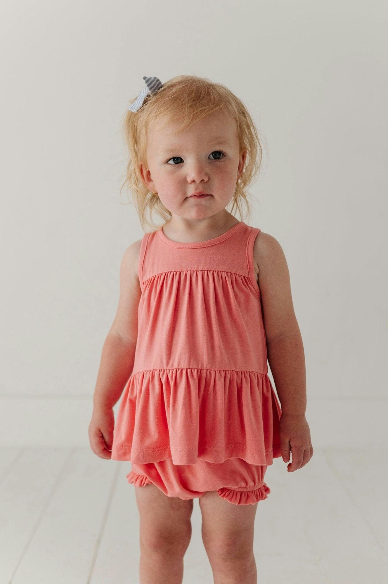 Baby Girl Double Peplum & Bloomer Set