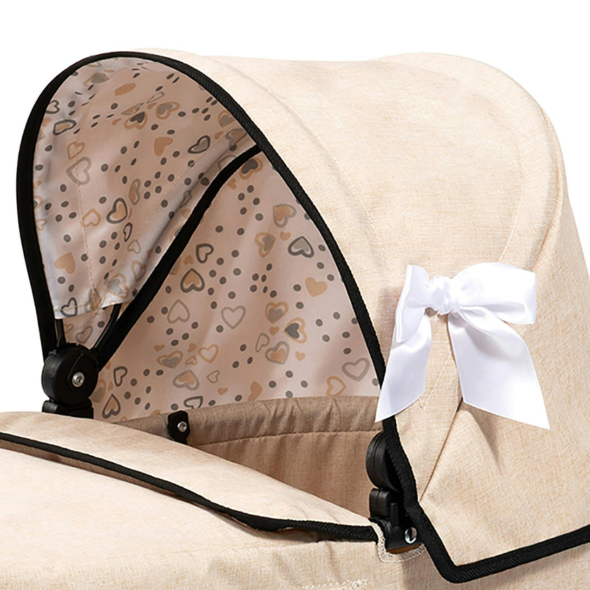 Bayer Design Dolls: Pram Classic - Beige & Black