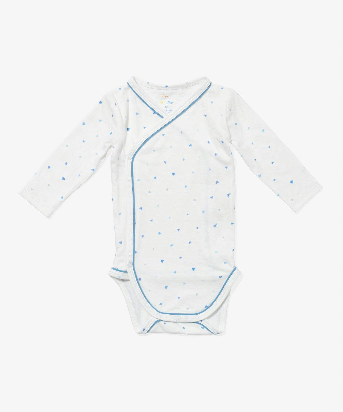 Crossbody One-piece, Blue Hearts