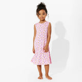 Milk & Cookies Pink Bamboo Girls' Sleeveless Dress