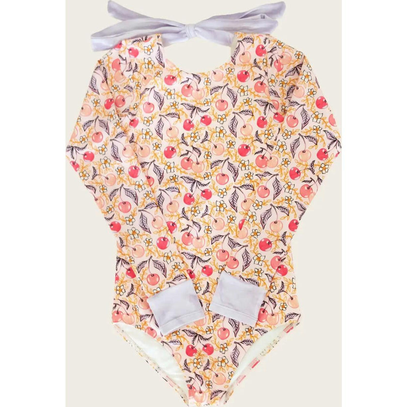 Santine Cherry One Piece Long Sleeve