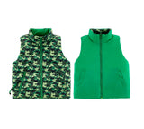 Casey Reversible Down Vest, Green