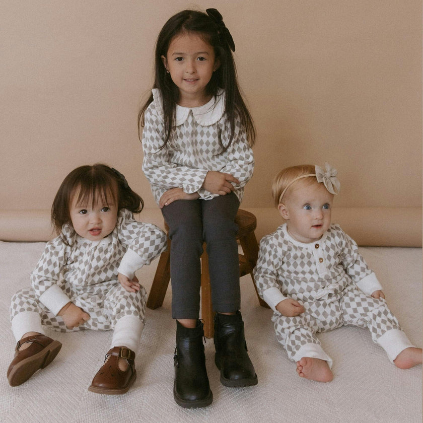 Organic Ruffle Collar Top & Leggings Set