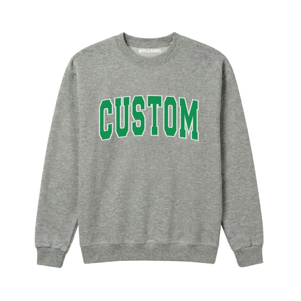 CAMP Custom Varsity Crewneck Sweatshirt, Gray