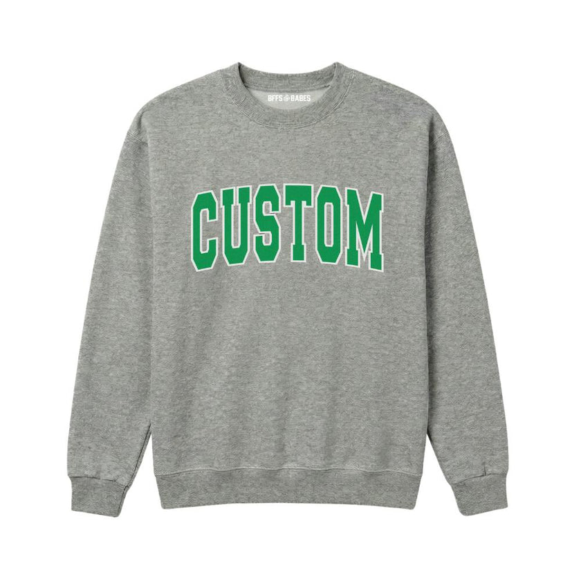 CAMP Custom Varsity Crewneck Sweatshirt, Gray
