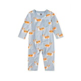 Long Sleeve Pocket Baby Romper, Cutie Corgis