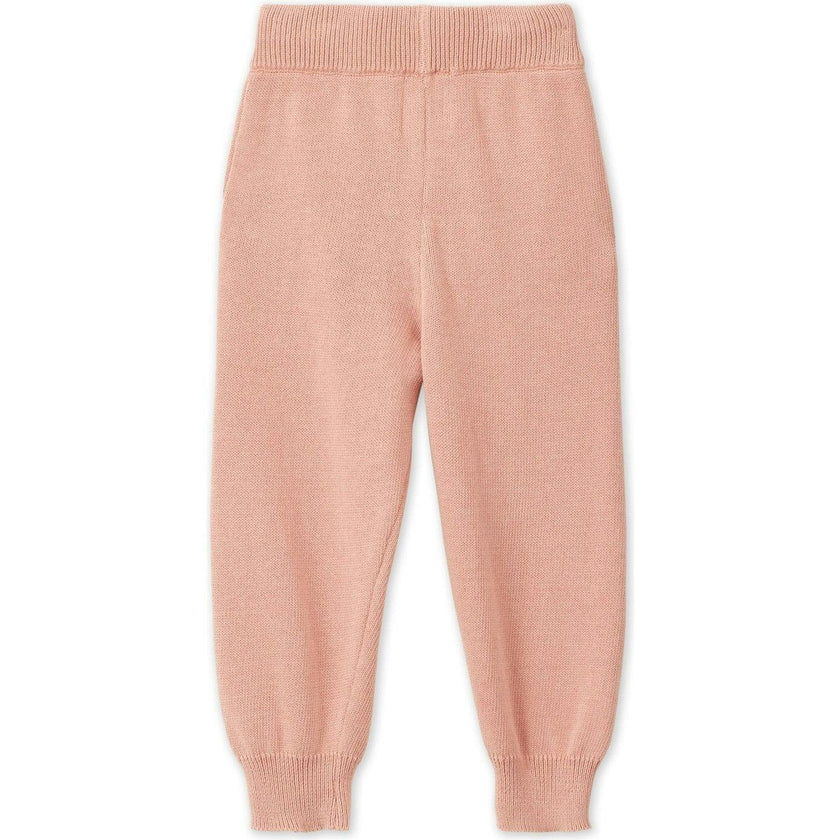 Organic Cotton Knit Joggers, Pink