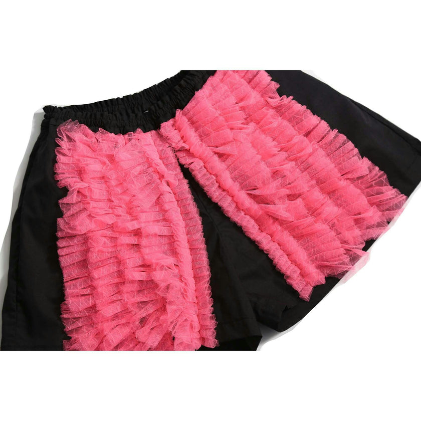 TOULA TIERED RUFFLE SHORTS