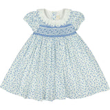 Isadora Blue Floral Empire Dress