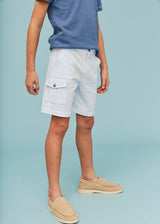 Seersucker Cargo Shorts