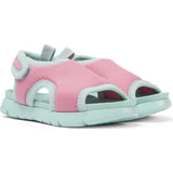 Oruga Calfskin Leather Flexible First Walker Sandals, Pink