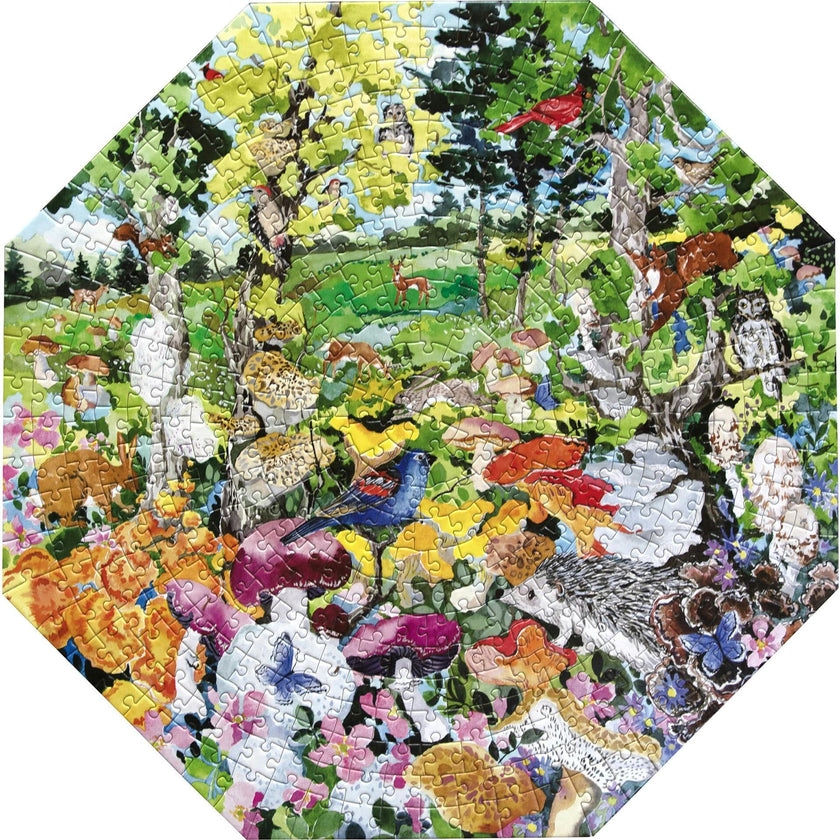 Piece&Love: Edible Mushrooms - 500 pc Octagonal Puzzle