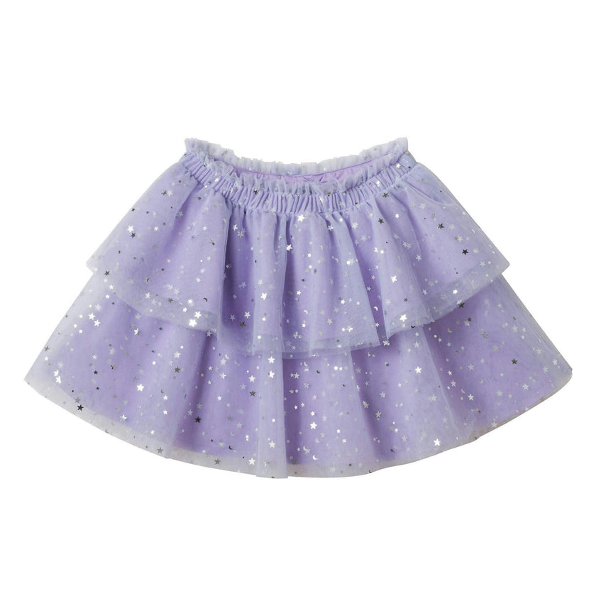 Girls Sweater & Tiered Skirt Set | Purple Halloween
