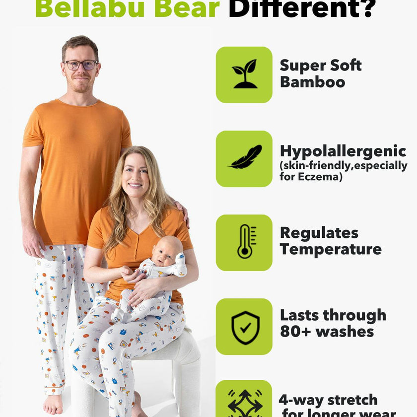 All Star Basketball Bamboo Men's Pajama Set